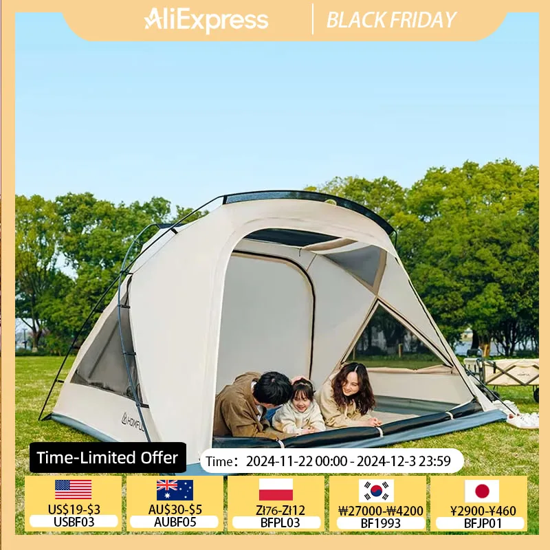 New Tent Outdoor Portable Foldable Camping Equipment Complete Sunproof Thickened Rainproof Park Picnic Camping Indoor