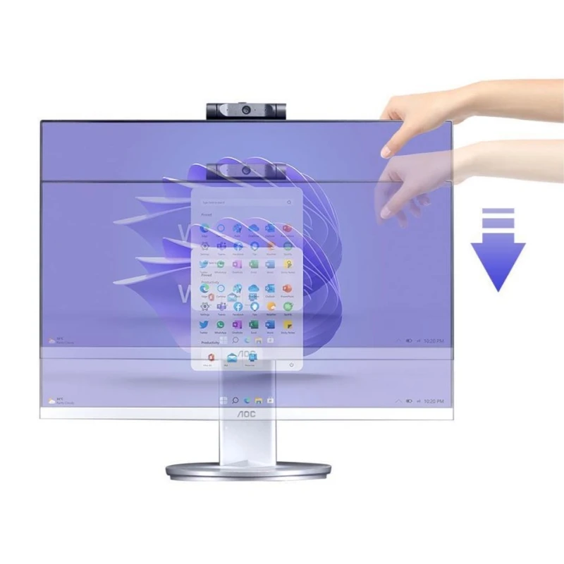 AOC Alles-in-één Zakelijk Desktop 23,8" FHD-scherm AMD R5 5600G-processor 16 GB RAM ITB SSD Windows 11 Home Wi-Fi PC Kantoorwerk