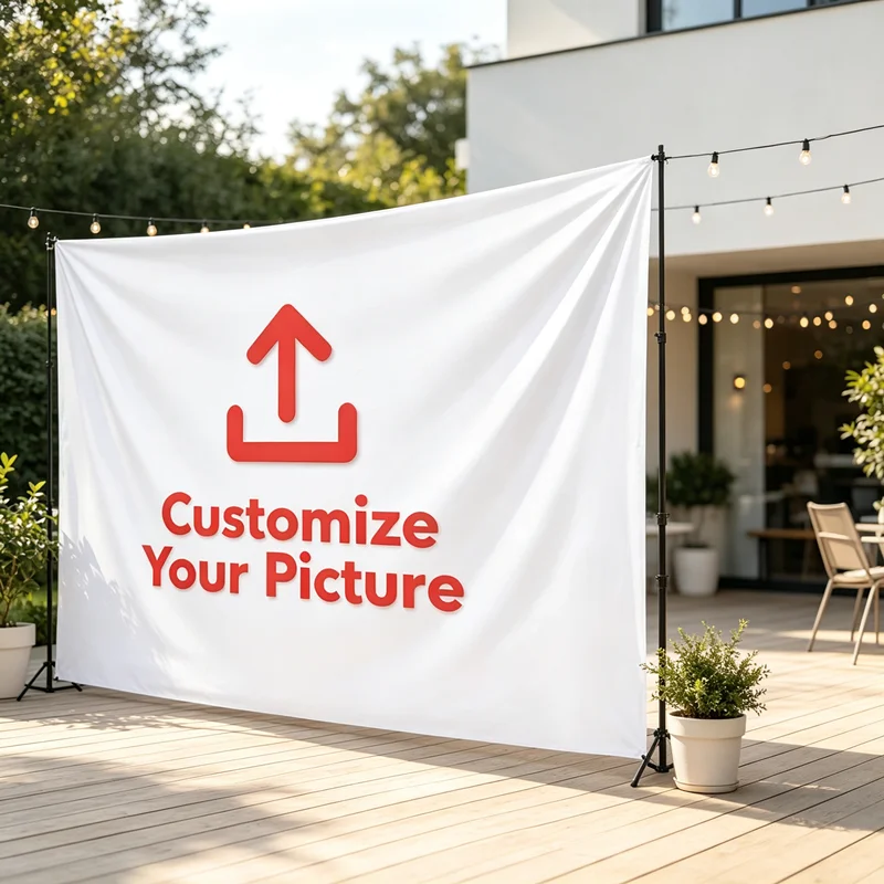 Custom Background Cloth with Provided Image, Customizable Photo Pattern, Personalized Wall Hanging Tapestry for Indoor Outdoor