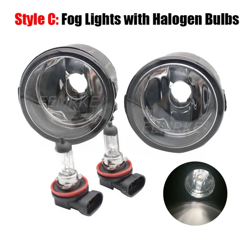 Imagen 2 del producto Bombillas LED/luces antiniebla halógenas para Ford Territory 2020 2021 2022 2023 puede elegir decoración de cubierta de pantalla antiniebla plateada