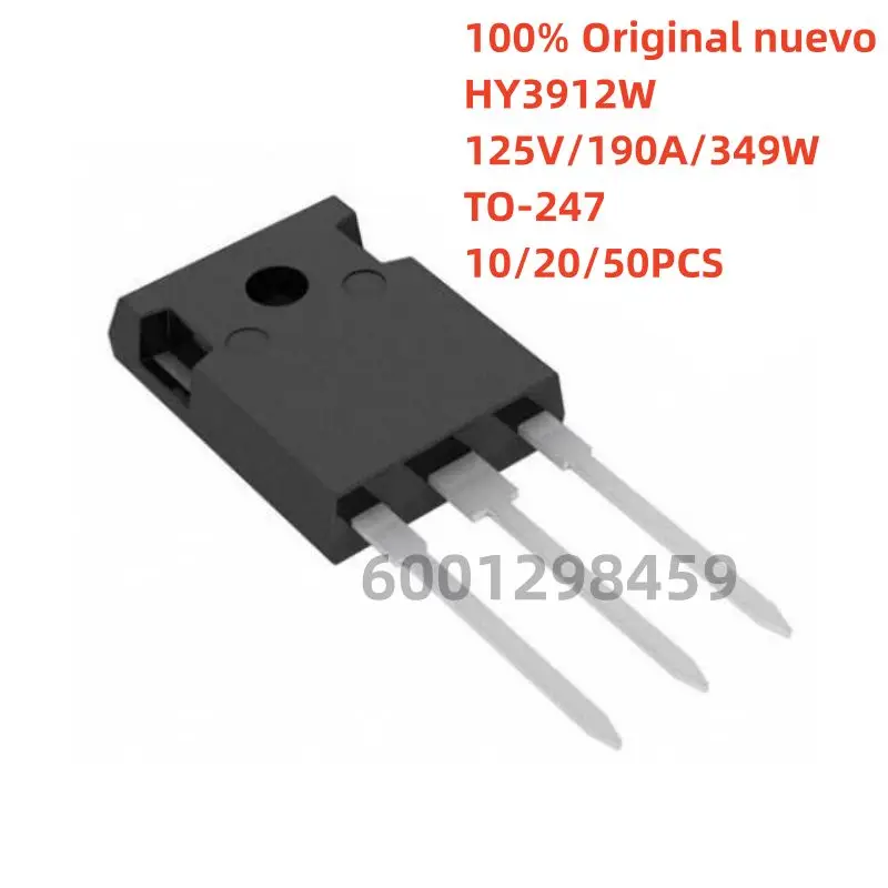 

100% original nuevo 10pcs - 50pcs HY3912W HY3912 TO-247 125V 190A 349W Transistor MOSFET