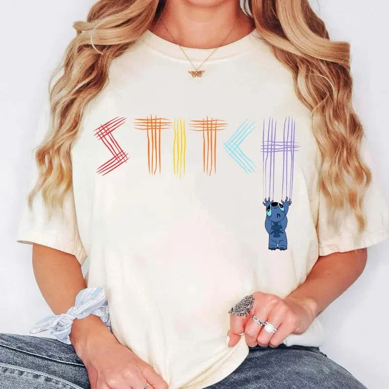 قميص ديزني ليلو ستيتش فيلم 2025 ستيتش رينجر المضحك قميص ديزني ليلو ستيتش ، قميص عائلة ديزني لاند ، تي شيرت مملكة سحرية #5