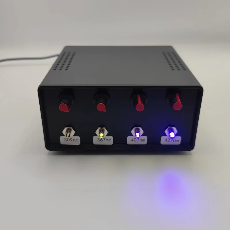 Fluorescence Excitation Experimental LED Light Source Four Channel Wavelength Mini 5W Output Four-channel Light Source