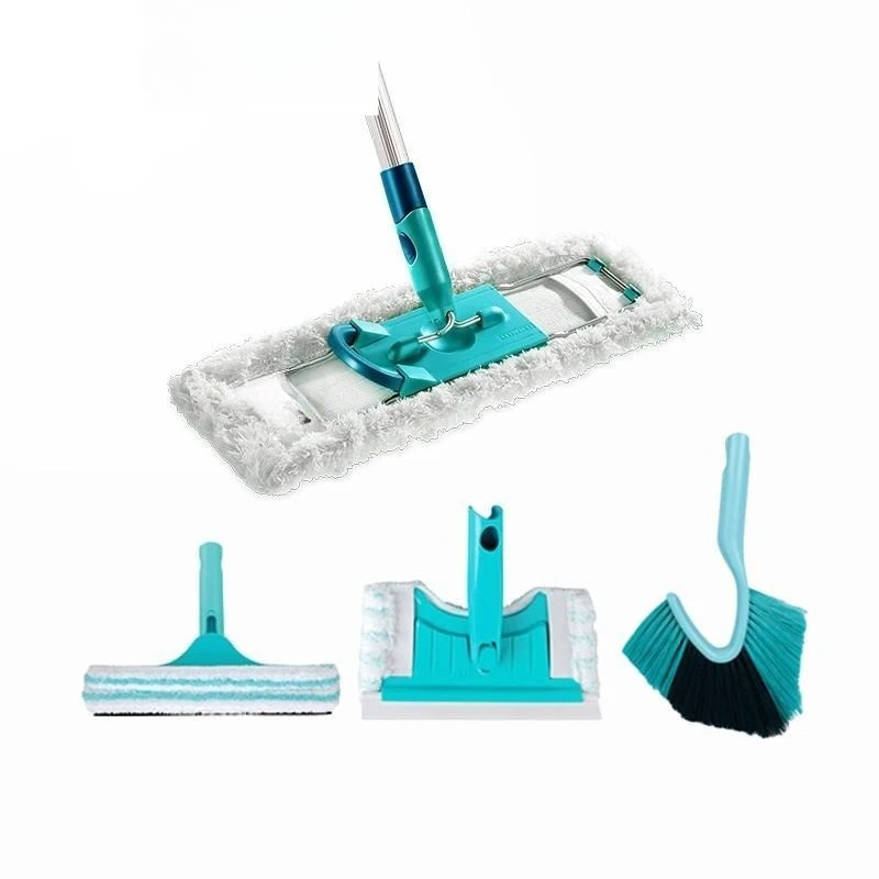 

Face-to-face mop bathroom mop glass dust cleaner 4-in-1 set
