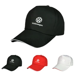 Car Logo Baseball Cap Adjustable Sports Hats Outdoor Summer Sun Hat For VW Golf Jetta Passat mk4 mk6 CC Scirocco Sagitar Magotan