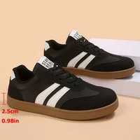 2026 New Lightweight Comfortable Sneakers for Women Fashion Striped Lace Up Sports Shoes Woman Casual Breathable Green Sneakers - Image 2