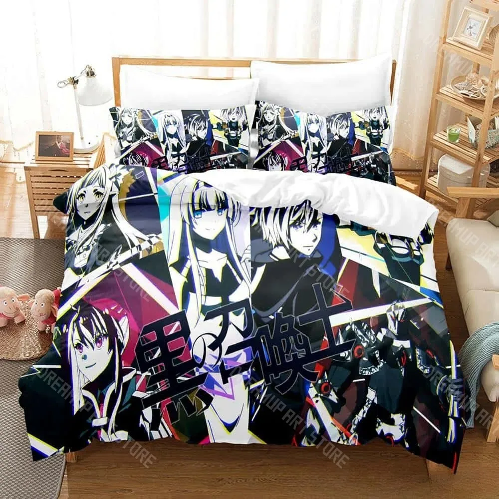 3D Printed Black Summoner Bedding Set for Boys Girls Duvet Cover Pillowcase Twin Queen King Full Single Double Sizes