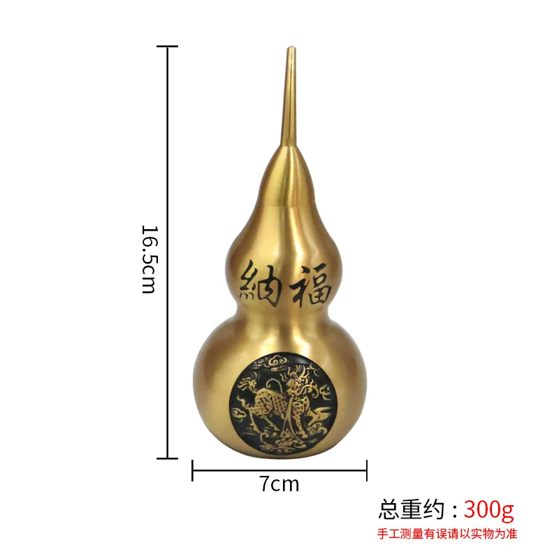 

Латунный рельефный орнамент «Кирин и Тыква удачи», декор для прихожей, подарок в китайском стиле, металлическое изделие ручной работы оптом