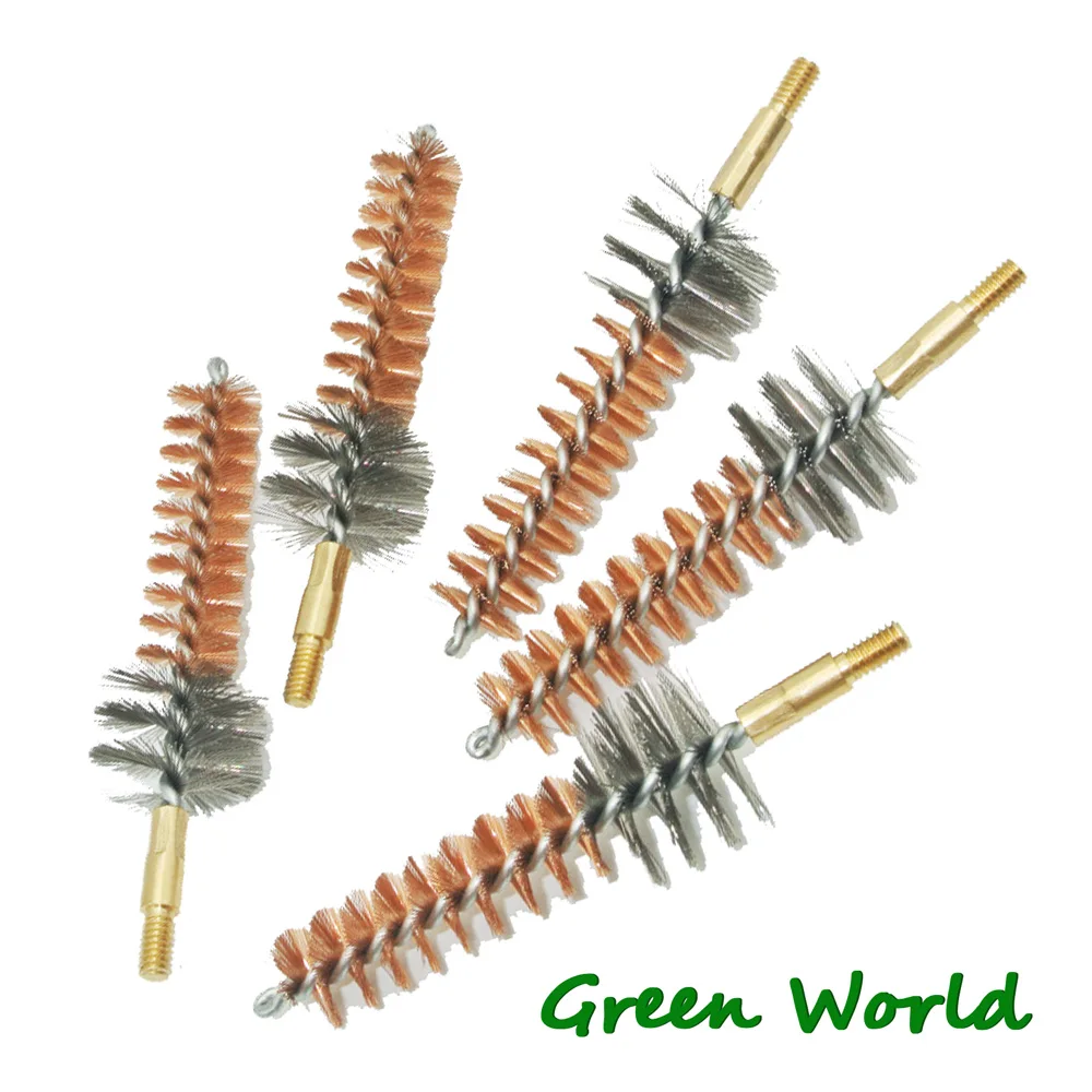 Green World .223/.308cal Phosphor Bronze Chamber Brush,gun Clean Brush,Thread 8-32