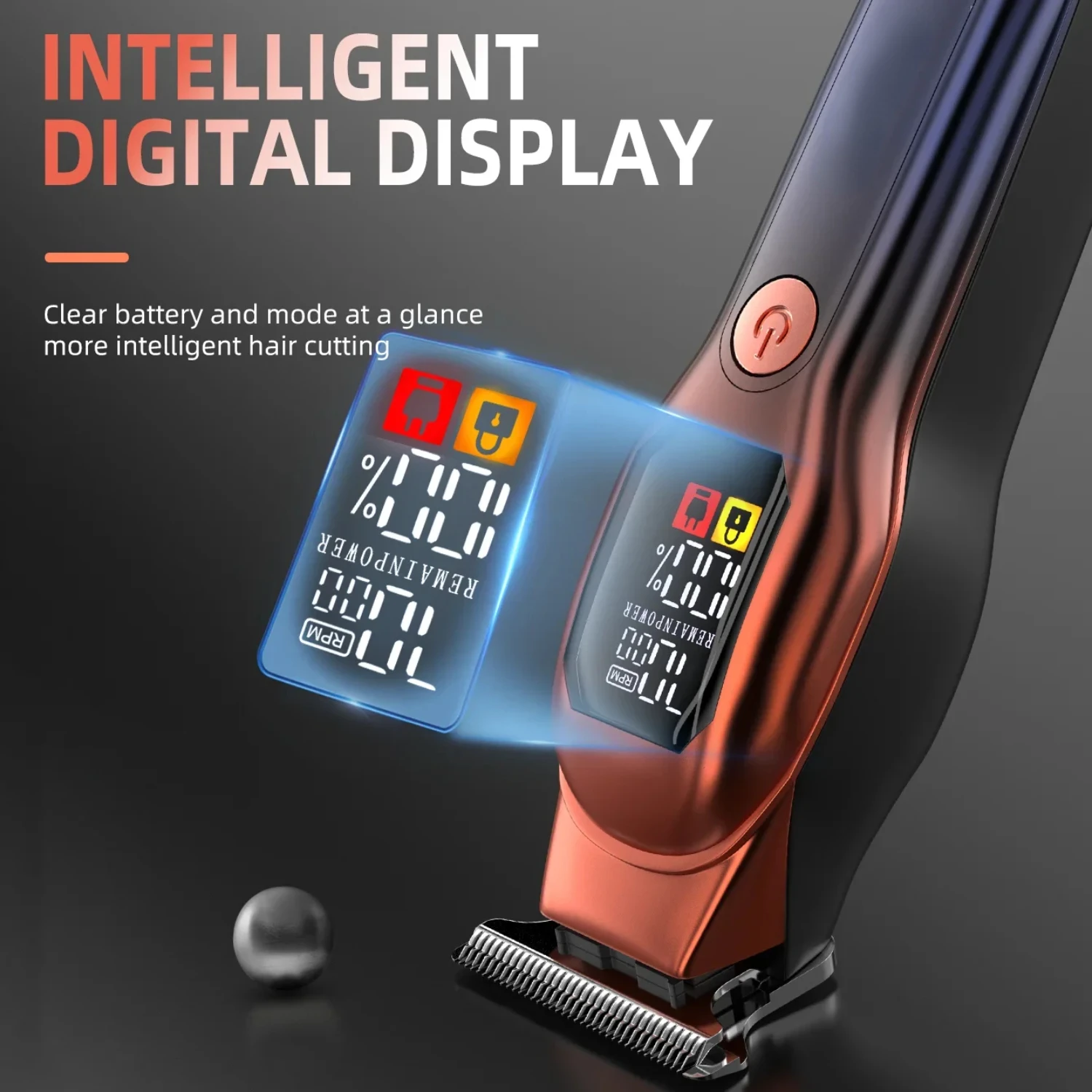 NEW Upgrade Your Hair Cutting Experience Today with Professional, Low Noise and Auxiliary Light KK-A2 Rechargeable Hair Clippers