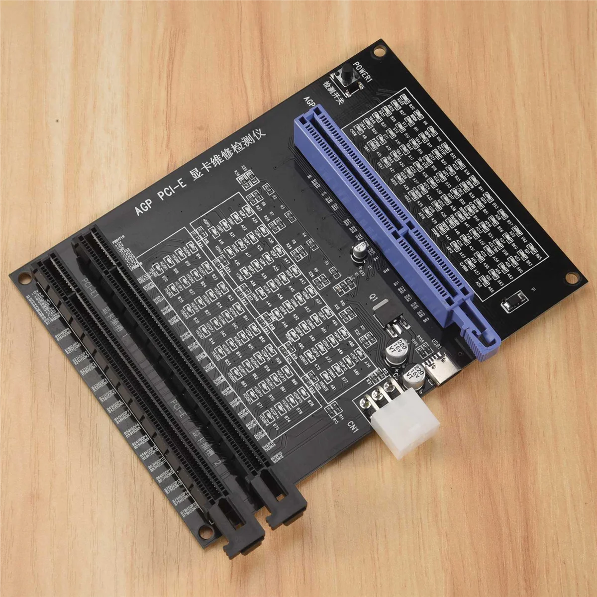 

A70P AGP PCI-E X16 Dual-Purpose Socket Tester Display Image Video Card Checker Tester Graphics Card Diagnostic Tool