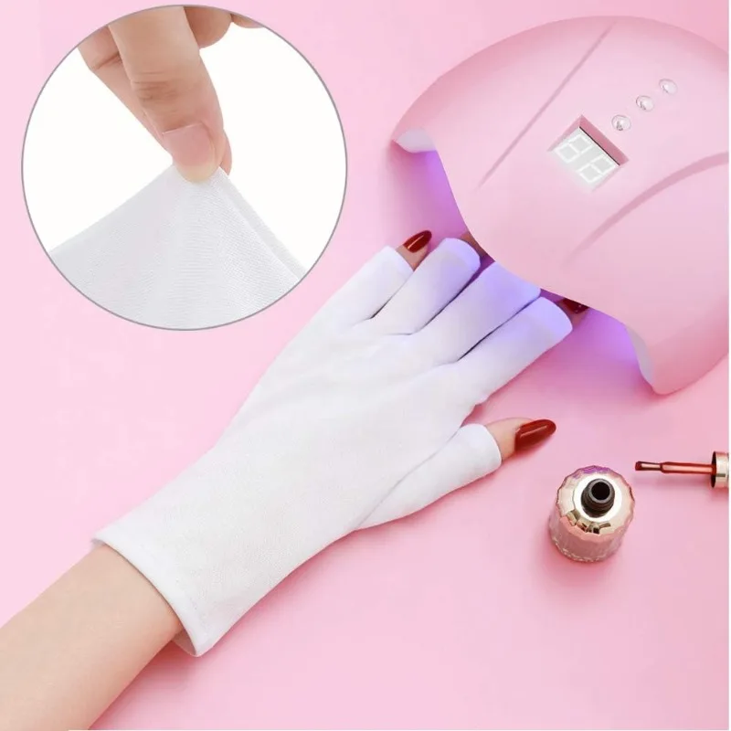 2 Stuks Uv Schild Handschoenen Voor Uv Nagellamp Lamp Anti Uv Gel Manicures Voor Voor Nagel Licht Lamp Droger Manicure Nagelgereedschap