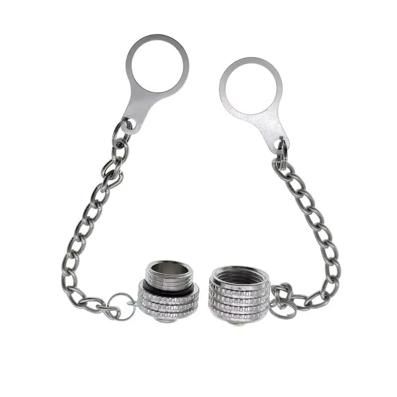 M12 موصل غطاء غبار معدني مقاوم للماء التوصيل المقبس حماية مع الخيط الداخلي والخارجي للموصل والمقبس #2