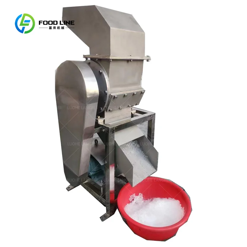 Customized Commercial Fresh Keeping Ice Machine Heavy Duty Crusher Ice Maker Machine Industrial Block Ice Crusher