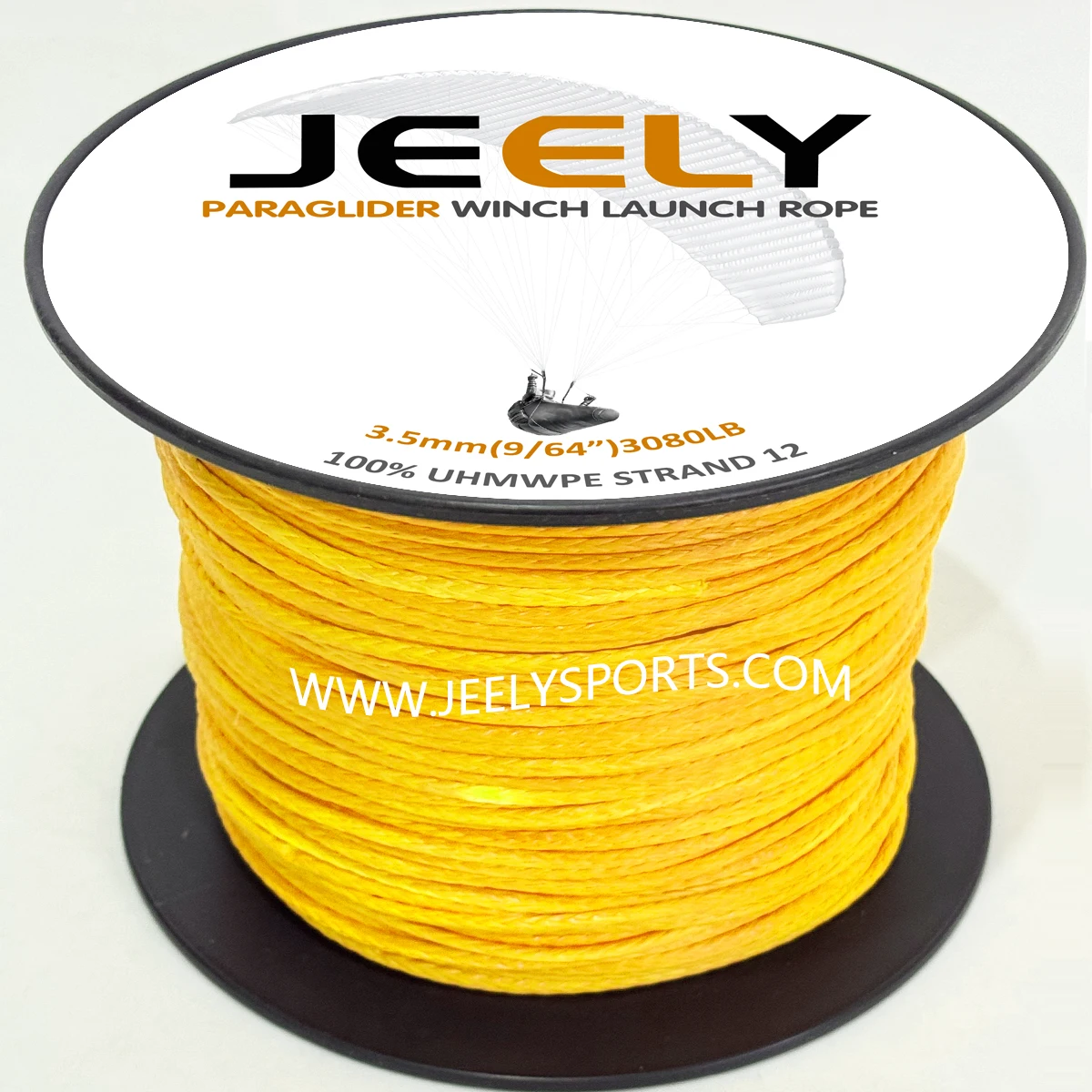 

JEELY 10m 3080lb Spectra UHMWPE Braided Kite Line 3.5mm 9/64'' 12weave