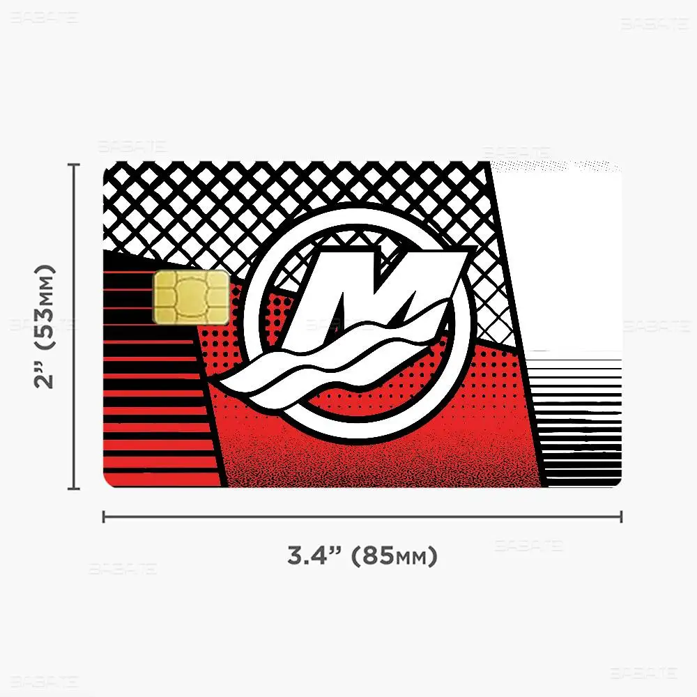 Mercury Racing Car Diy Credit Debit Card Sticker Party Sticker Decoration Waterproof Small Chip Card Skin Sticker