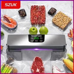 Food Vacuum Sealer Machine Dry Wet Food Vacuum Packaging Machine Smart Touch Key Kitchen Food Storage Sealing Machine