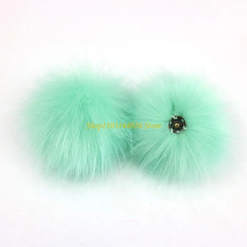 

N5KE Artificial Ball Solid Color with Removable Brooch Pins Buckle for Hats Shoes Handbag Clothes Decoration