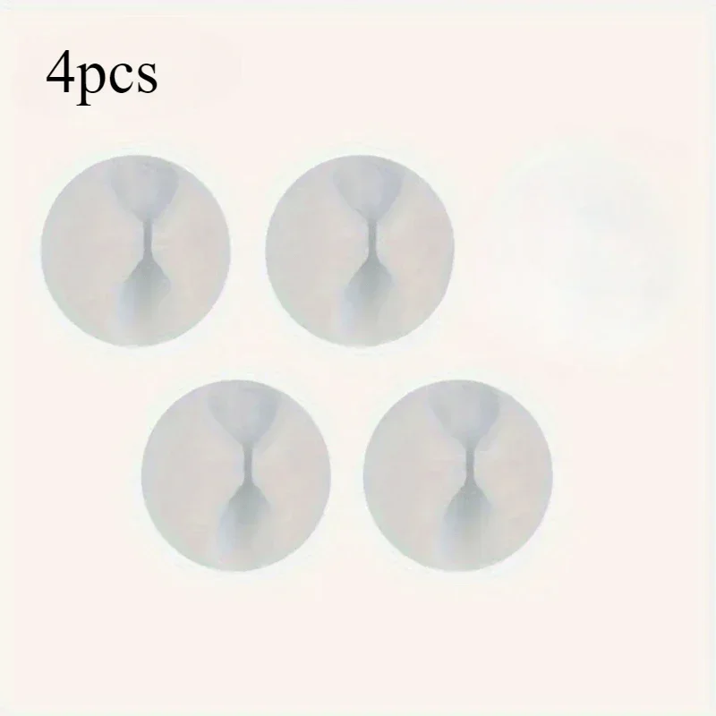 4Pcs Desktop Cable Holder Buckle, Cord Organizer for Data Charging Earphone Wire Bedside Home Office