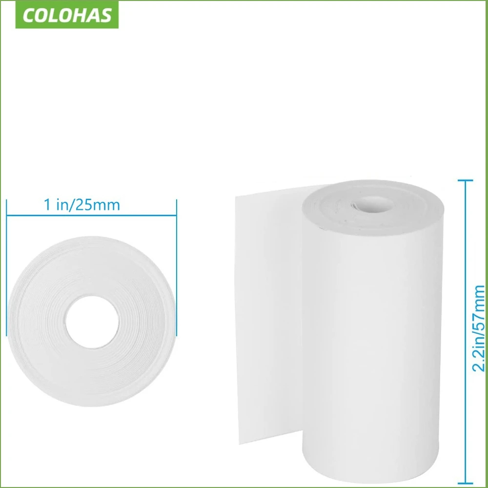 10PCS 57*25mm 30 MM Thermal Paper White Children Camera Instant Print Kids Camera Printing Paper Replacement Accessories Parts