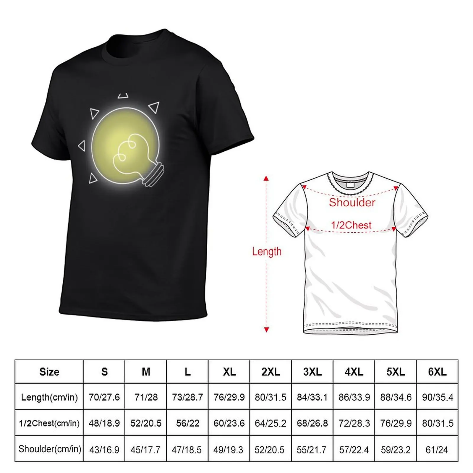 OneShot light bulb T-Shirt essential t shirt summer tops graphic t shirt vintage oversized graphic tee compression shirt men