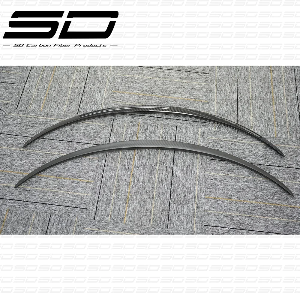 Car accessories dry carbon fiber body kit P style rear spoiler wing for model y