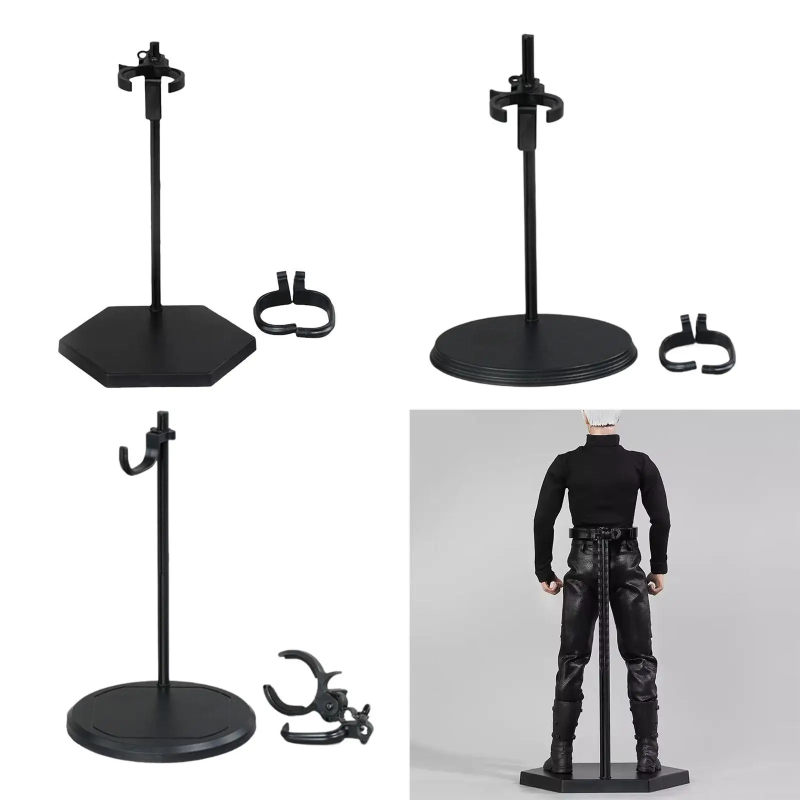 Présentoir de figurines d'action 1/6, présentoir de poupée, Base Stable, réglable, Support de modèle de poupée pour figurines de collection
