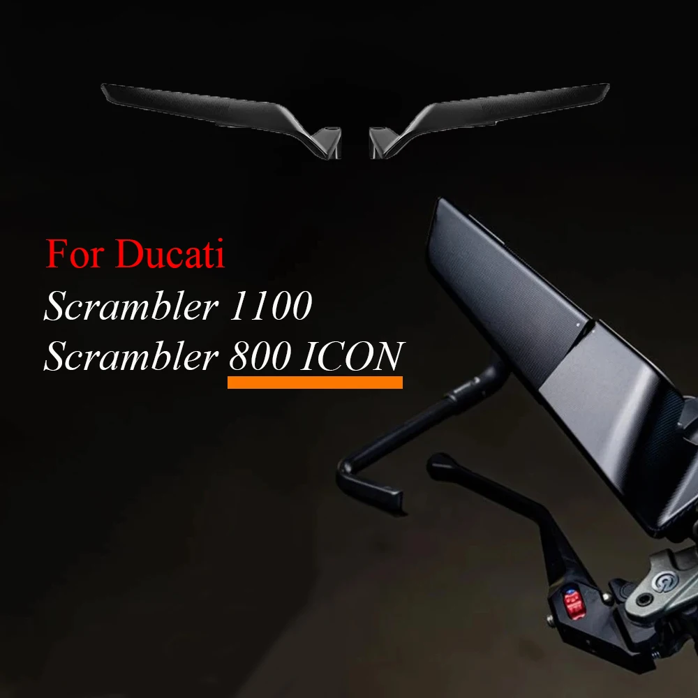 

Scrambler 1100 2021 Motorcycle Rearview Mirror For Ducati Scrambler 800 ICON 2018-2020 Sport Winglets Mirror Kits Stealth Mirror