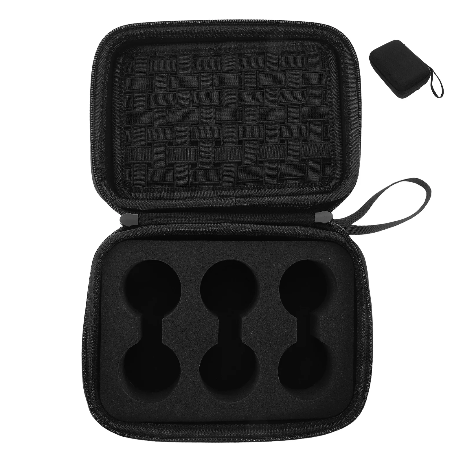 Golf Accessories Bag 6 Ball Capacity Eva Hard Shell Portable Organizer Protective Case for Outdoor Course Use Heat-Pressed