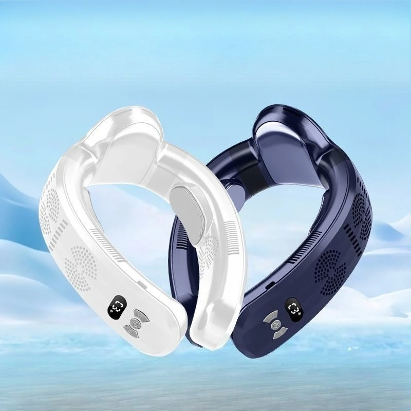 Bladeless Neck Fan with 5-Core Airflow, USB Mini Cooler for Outdoor Summer Heat Relief