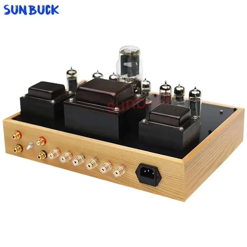 SUNBUCK EL84 6P14 Push-Pull 6N3 6N1 Tube Amplifier 2.0 Stereo 15W Class A 5U4G 6P14 Vacuum Tube Amplifier Audio