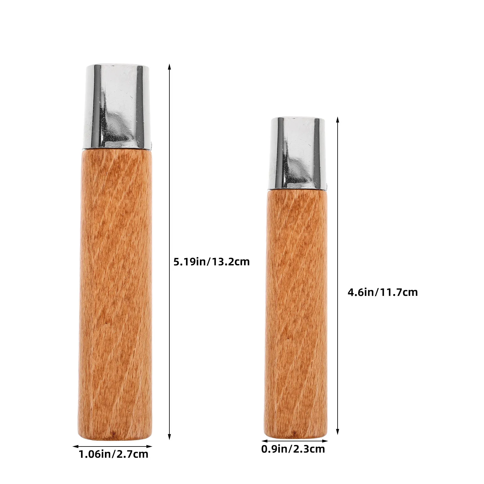 

2Pcs Replacement Wood Handle for Knife Rosewood Cutting Tool Handle Repair Kitchen Cutter Grip Accessories Home Slicing Upgrade