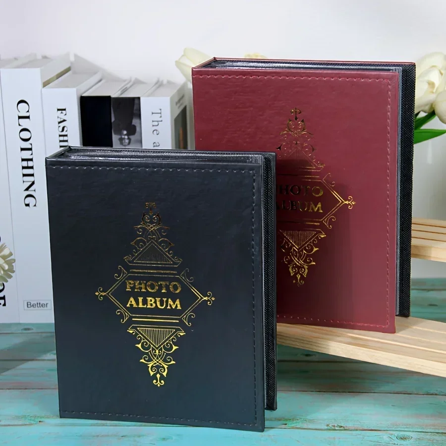 6Inch Photo Album Book Anti-aging Inserted Type 200pcs Family Memory Vintage Picture Book Album Wedding Photographs Album Photo