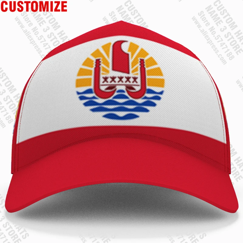 Polynesia French Baseball Caps Free Custom Name Polynesian Team Logo Pf Hats Pyf Country Travel Dutch Nation Totem Flag Headgear