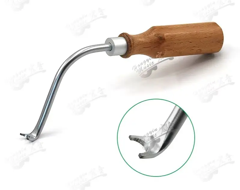 HUATOOL Dual-use Hanging String Hook Piano Tuning Soundboard Repair Tool Musical Instrument Maintenance Spare Parts