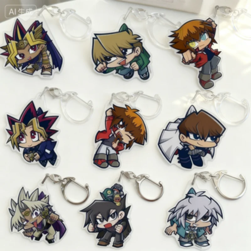 ¡Anime Yu-Gi-Oh! Jaden Yuki Cosplay Prop Decor dibujos animados presente llaveros acrílicos bolsa accesorios de decoración artículos decorativos