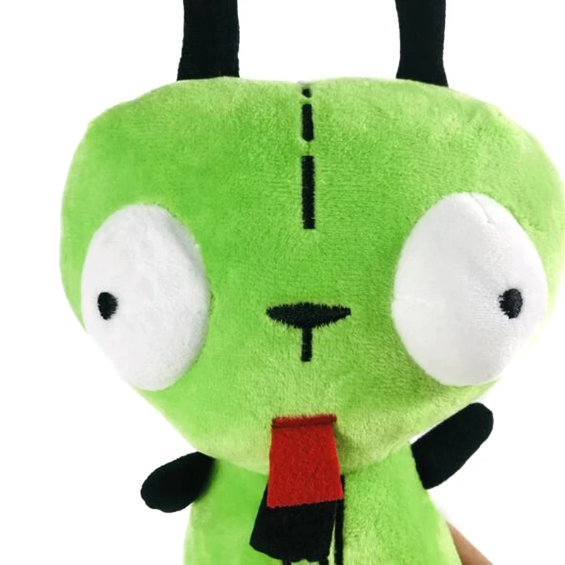 28cm Alien ET 3D Eyes Green Invader ZIM GIR Dog Plush Figure Toy Soft Stuffed Collectible Toy Christmas Gift Toys for Children