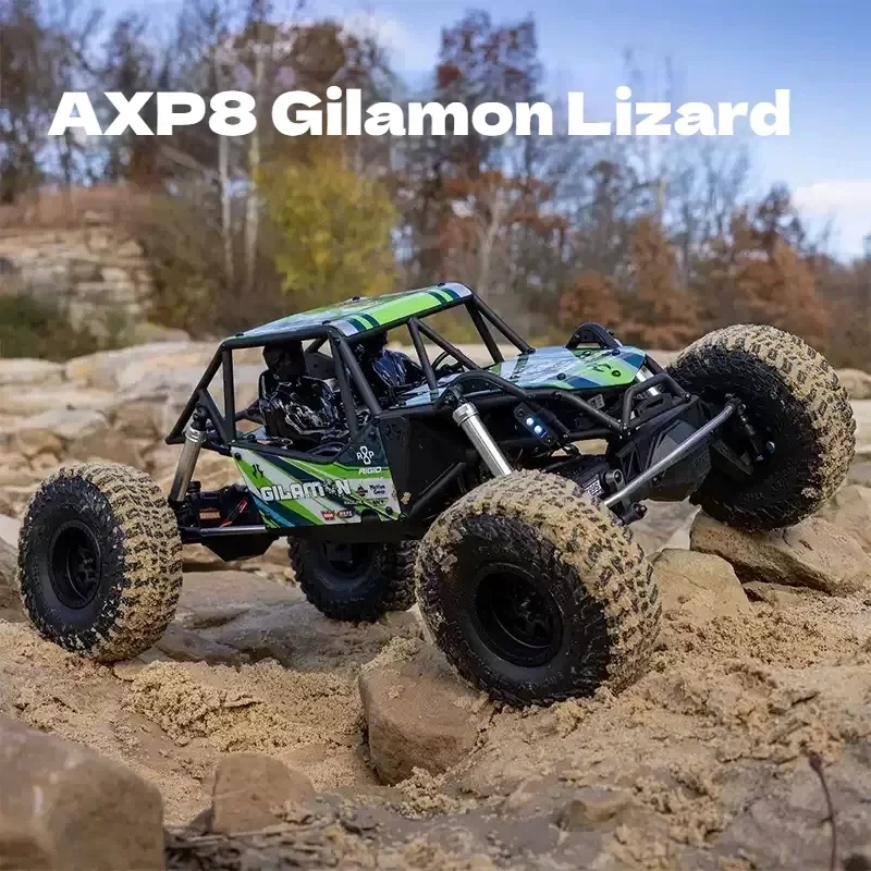 AXIAL 1/8 AXP8 Gilamon 2.2 4WD Brushed 3S Electric Remote Control RC Rock Crawler Off Road Hobby Racing Vehicle For Adults