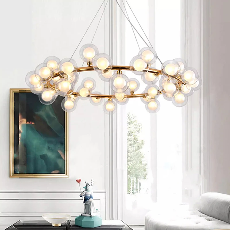 Modern LED Chandeliers for Home Decor, Luzes penduradas, Sala de estar, Sala de jantar, Iluminação interior