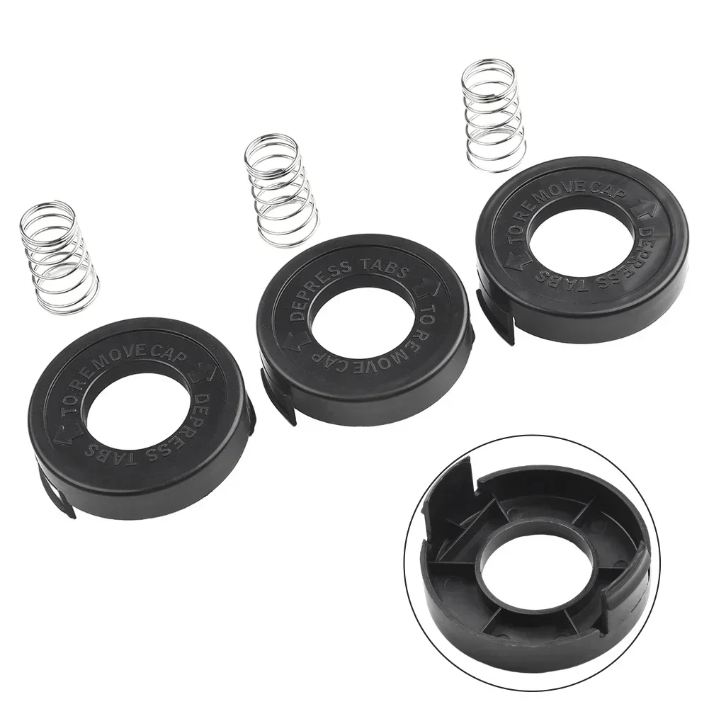 3 Stück Bump Cap Line Spool Cover Ersatzteile für Black & Decker ST4500 682378 -02 Saiten Rasentrimmer Rasenmäher Gartengeräte