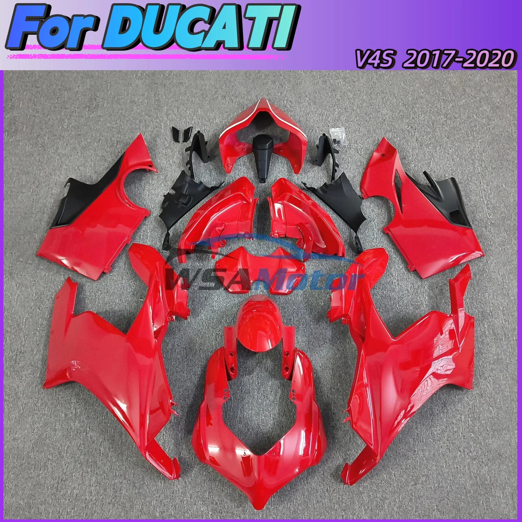For DUCATI Panigale V4 V4S 2017 2018 2019 2020 Carbon Painted Modified Parts Fairing Kit Motorcycle Accessories