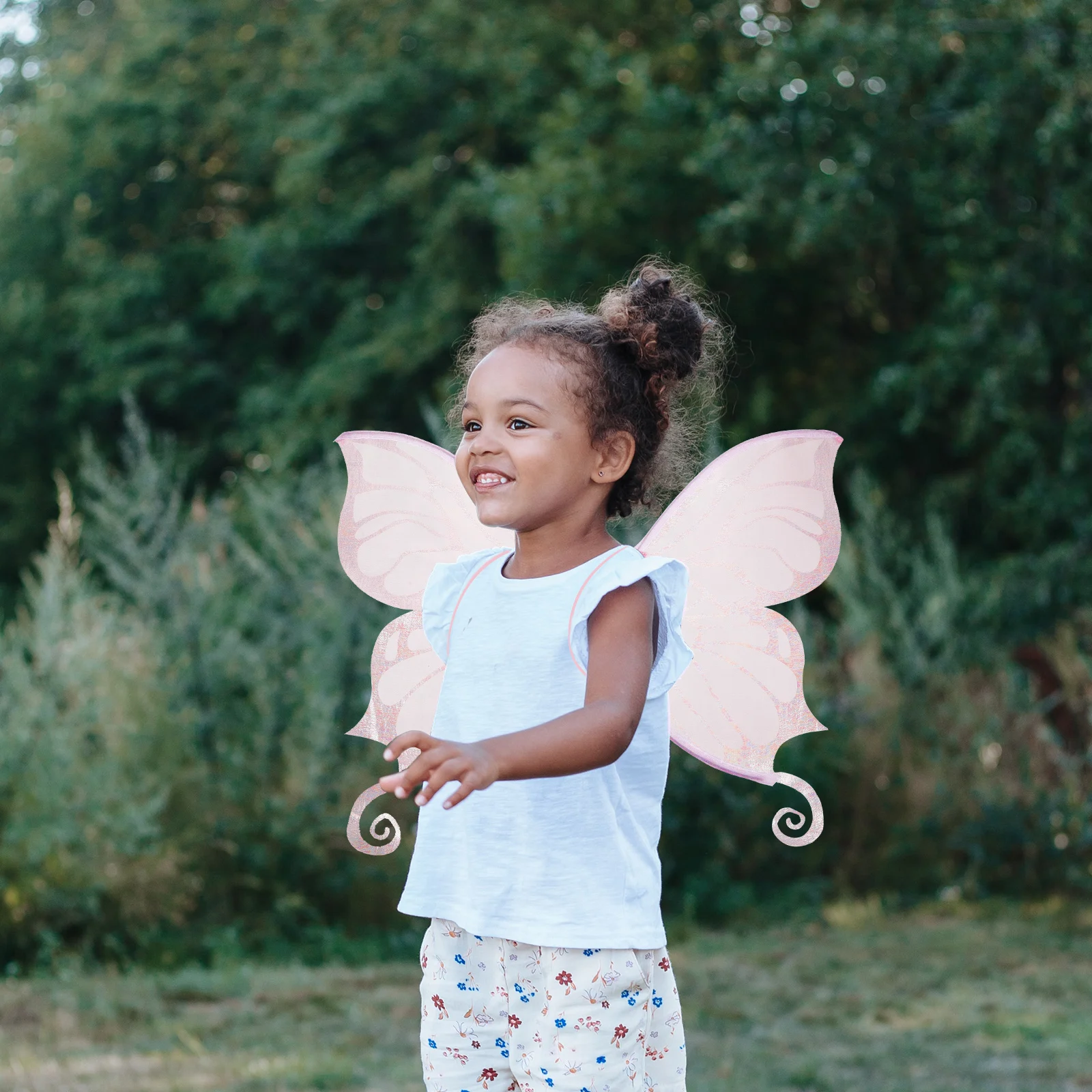 

Fairy Butterfly Wings for Girls Kids Women Halloween Costume Party Lightweight Straps Easy Wear Safe Comfortable Wing Prop DIY