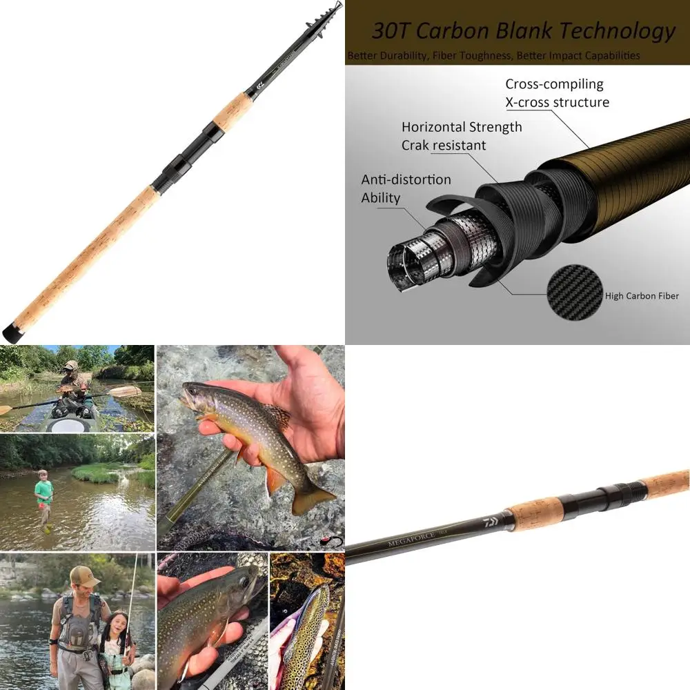 

Телескопическая удочка, универсальная, 7 футов, 10 дюймов, 0,35-1,41 унции, легкая удочка для универсального рыбалки