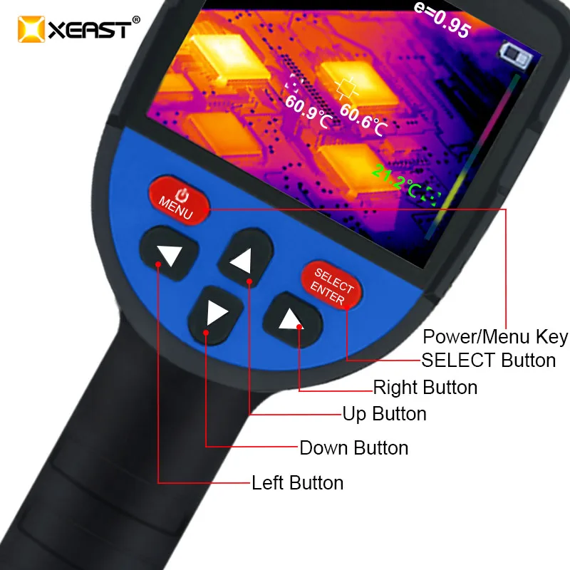 Termocamera per riparazioni PCB XE-33 XE-32 Match Seek/FLIR IR Imaging Camera termografo a infrarossi da 3.2 pollici