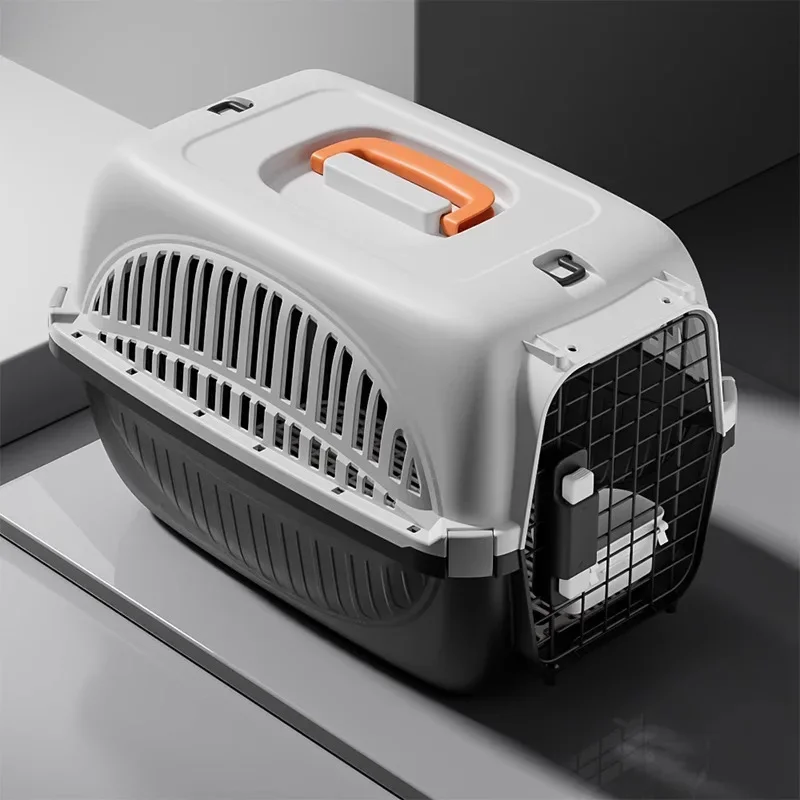 Cat Carrier Breathable Pet Travel Crate with Ventilation Portable Dog Cage for Car Outdoor Carrying Lightweight Design