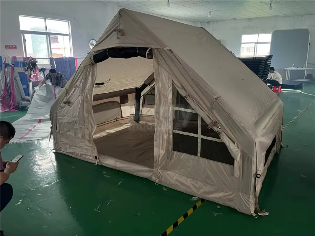 Quick Opening Infla  Camping Tent 4 Person Infla  Air Pole Tent for Outdoor Travel Camping Hiking