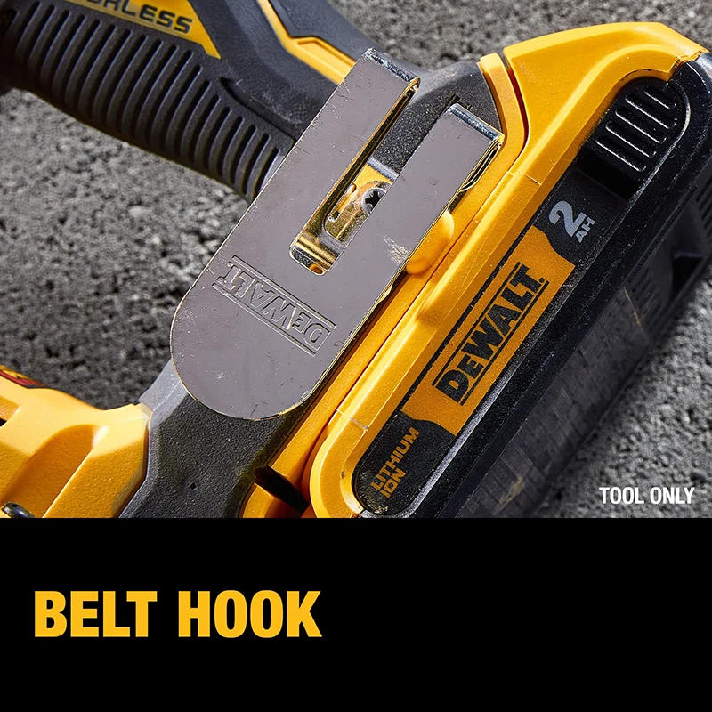 Imagem -05 - Dewalt Dch172 sem Escova 20v Portátil Bateria de Lítio Martelo Impacto Broca Absorção de Choque Design 16 mm Atômica Broca Compacta
