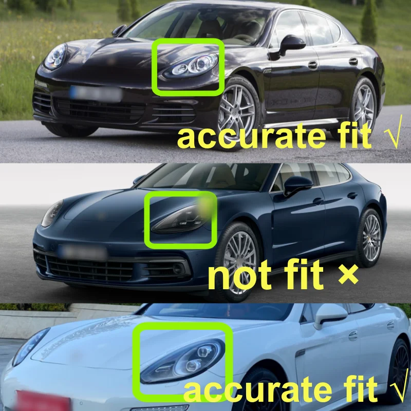 Para porsche panamera 2014 2015 2016 acessórios do carro farol dianteiro de borracha vedação tira decorativa farol tira à prova dwaterproof água