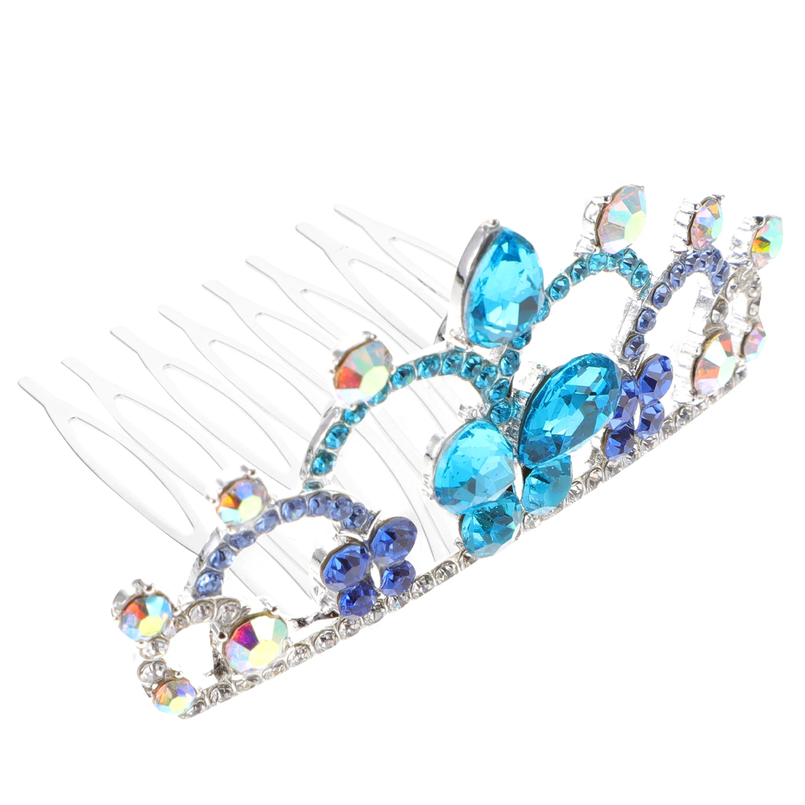 

Crown Comb Hair Accessories Girls Lightweight Alloy Rhinestone Tiaras Kids Birthday Pink Small Tiara Photo Shooting Hairpins
