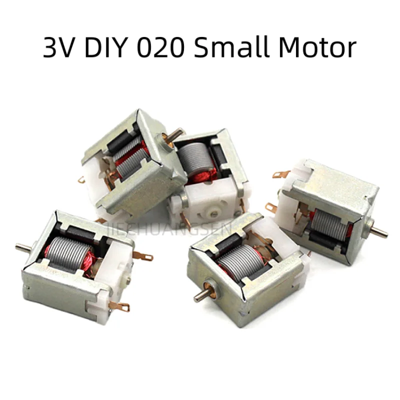 

10PCS/LOT 020 Small Motor Square Micromotor DC 3V DIY Scientific Experiment Toy Miniature DC Motor